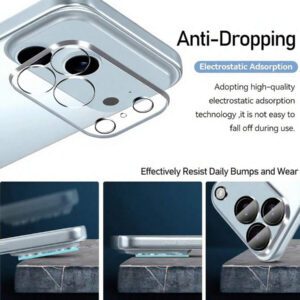 2 paquets pour iPhone 17 Pro Max 6,9 pouces, protecteur d'objectif de caméra, accessoires de caméra en verre trempé clair HD pour 17/17 Pro/17 Pro Max/17 Air/16/15/14/13/12/11, dureté 9H, résistant aux rayures, ultra-durable, convient aux coques de téléphone [n'affecte pas la photographie de nuit], applicable au bouclier quotidien, au bureau, à la couverture de caméra de téléphone domestique, imperméable, antichoc, résistant aux rayures