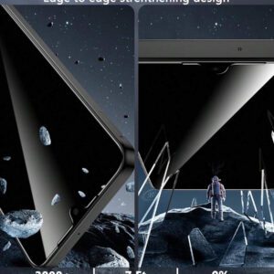 2 pièces Protecteur d'écran de confidentialité compatible avec Samsung Galaxy A16 5G/A15/A14/A55/A54A/34, protecteur d'écran en verre trempé anti-espion amélioré à 25°, compatible avec 16 Pro Max/16/16 Pro/16 Plus/15/14/13/12/11/XR/XS MAX, anti-rayures, protecteur d'écran de confidentialité cadeau pour anniversaire, famille, amis, accessoires de téléphone, étanche, antichoc, anti-chute, anti-empreintes digitales, protection intégrale