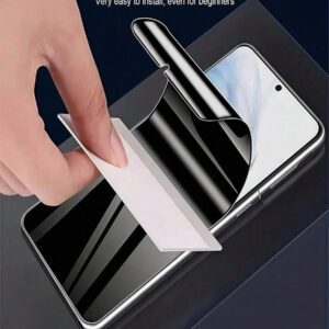 2 pièces Film protecteur d'écran anti-espionnage mat - Protecteur d'écran de confidentialité flexible à couverture complète, compatible avec l'iPhone 16 Pro Max/Galaxy S25 Ultra/Redmi et d'autres modèles. Pas en verre, confidentialité améliorée, surface lisse, application facile pour les écrans de smartphone. Cadeau pour l'anniversaire, la famille, les amis. Verre trempé, anti-espion, protecteur d'écran de téléphone, accessoires de téléphone