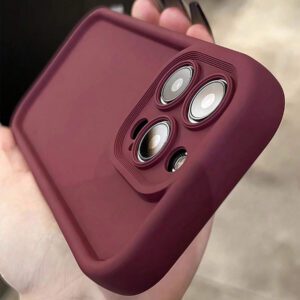 1 pièce Étui de téléphone antichoc en TPU à motif rose personnalisé, compatible avec Apple 16, 15, 14, 13, 12, 11 Pro Max et Séries