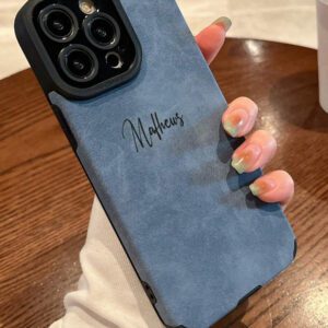 Étui de téléphone portable de luxe personnalisé et résistant aux chocs. Étui protecteur de téléphone portable personnalisé avec nom. Compatible avec /Galaxy. Style clair, contracté, personnalisé, unique, customisé. Cadeaux idéaux pour lui, elle, petit(e) ami(e), famille, amis, grands-parents, amateurs d'animaux de compagnie. Pour anniversaires, anniversaires, remise des diplômes, mariages, bal de promo, fête des mères, fête des pères. Stylé, coloré, vintage, mignon, contracté, drôle, personnalisé, unique, customisé.