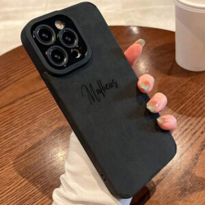 Étui de téléphone portable de luxe personnalisé et résistant aux chocs. Étui protecteur de téléphone portable personnalisé avec nom. Compatible avec /Galaxy. Style clair, contracté, personnalisé, unique, customisé. Cadeaux idéaux pour lui, elle, petit(e) ami(e), famille, amis, grands-parents, amateurs d'animaux de compagnie. Pour anniversaires, anniversaires, remise des diplômes, mariages, bal de promo, fête des mères, fête des pères. Stylé, coloré, vintage, mignon, contracté, drôle, personnalisé, unique, customisé.