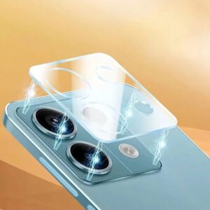 2 pièces Film de protection en verre pour l'objectif de caméra HD compatible avec Xiaomi Redmi Note 14 13 12 13C 14C 10C Note 13 Pro 5G Note 13 4G 5G Note 13 Pro 5G POCO C65 X6 F6 M6 Pro. Film de protection pour objectif étanche, antichoc, anti-chute, anti-rayures et anti-traces de doigts avec couverture complète