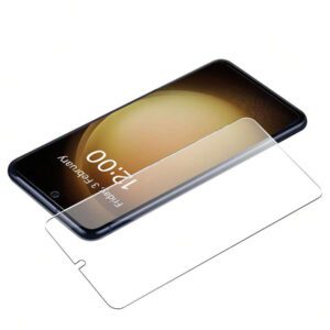 4 pièces Protecteur d'écran Galaxy A54, verre trempé haute définition, anti-rayures, super transparent, couleurs fidèles à la réalité, compatible avec Galaxy A54/A14/S23 FE/S24 FE/A34/A15/A05s/A06/A25/A35/A55/A16/A26/A36/A56. Cadeau pour l'anniversaire, la famille, les amis. Protecteur d'écran de téléphone, accessoires de téléphone étanches antichocs anti-chute anti-empreintes digitales couvercle complet