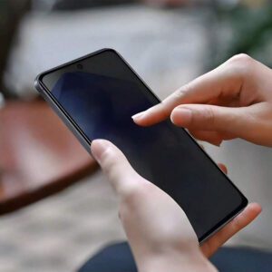 2 pièces Protecteur d'écran de confidentialité anti-espion HD clair pour iPhone 17 PRO MAX/17 PRO/17 AIR/17/16 Pro Max/16 Pro/16/15-11 Série : Bouclier de confidentialité gauche-droite et film anti-rayures 9H - Bords compatibles avec les coques de téléphone et kit sans bulles pour le bureau, les déplacements et la navigation publique (revêtement anti-traces de doigts et clarté compatible avec le flash)