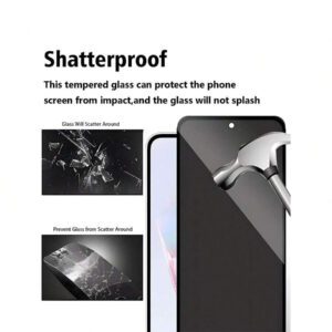 2 pièces Protecteur d'écran de confidentialité anti-espion HD clair pour iPhone 17 PRO MAX/17 PRO/17 AIR/17/16 Pro Max/16 Pro/16/15-11 Série : Bouclier de confidentialité gauche-droite et film anti-rayures 9H - Bords compatibles avec les coques de téléphone et kit sans bulles pour le bureau, les déplacements et la navigation publique (revêtement anti-traces de doigts et clarté compatible avec le flash)