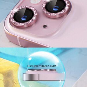 3 pièces Protecteur d'objectif d'appareil photo en métal noir pailleté pour iPhone 17 Pro Max / 17 Pro / 17 Air / 17 / 16 Pro Max / 16 Pro / 15 Pro Max / 15 Pro / 14 Pro / 13 Pro / 12 Pro / 11 Pro Max : Verre trempé anti-rayures 9H - Design compatible avec les coques et revêtement anti-traces de doigts pour une esthétique de luxe et une photographie de nuit (Kit sans bulles et clarté HD compatible avec le flash)