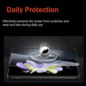 3 pièces Film hydrogel intérieur compatible avec Samsung Galaxy Z Flip 7 6 5 4 3 Protecteur d'écran TPU Étanche Anti-choc Anti-chute Anti-rayures Anti-empreintes digitales Couverture complète