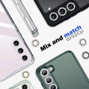 1 pièce Protecteur d'écran à lentille argentée scintillante avec plaque de positionnement auxiliaire, facile à appliquer, anti-rayures, compatible avec Samsung Galaxy S22/S23/S24 Ultra, S23 FE, S24 FE, A16, S25 Ultra, S25, S23 FE Étanche antichoc anti-chute anti-empreintes digitales Pleine couverture
