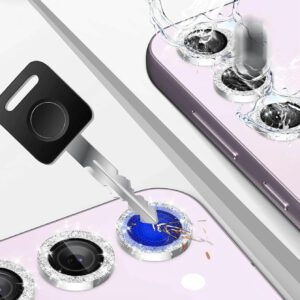 1 pièce Protecteur d'écran à lentille argentée scintillante avec plaque de positionnement auxiliaire, facile à appliquer, anti-rayures, compatible avec Samsung Galaxy S22/S23/S24 Ultra, S23 FE, S24 FE, A16, S25 Ultra, S25, S23 FE Étanche antichoc anti-chute anti-empreintes digitales Pleine couverture