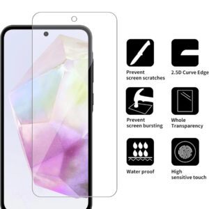 2 pièces Film en verre trempé HD compatible avec 16/16 Plus/16 Pro/16 Pro Max/15/15Pro/15Plus/15Promax. Cadeau pour l'anniversaire, la famille, les amis. Protecteur d'écran de téléphone, accessoires de téléphone. Étanche, antichoc, anti-chute, anti-rayures, anti-empreintes digitales, couvercle complet