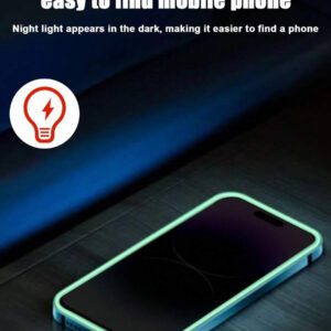 2 pièces Protecteur d'écran en verre trempé à coussin d'air violet, fluorescent dans le noir, anti-espionnage, anti-transpiration, incassable, anti-vol, compatible avec iPhone11/12/13/14/15/16/16Plus/16Pro/16Promax/16e/17/17 Air/17 Pro/17 Pro Max