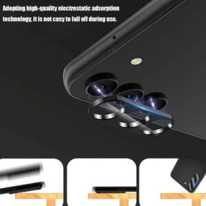 3 pièces Film de protection pour objectif de caméra, compatible avec différents modèles de smartphones Galaxy. Étanche, antichoc, anti-chute, anti-rayures et anti-traces de doigts. Couverture complète.