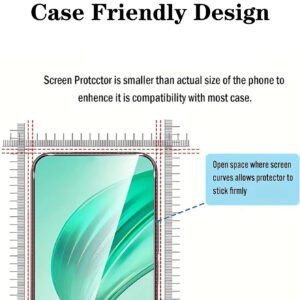 3 pièces Protecteur d'écran en verre trempé compatible avec les modèles et Honor, ultra-clair, dureté 9H, surface brillante, anti-rayures, anti-traces de doigts, installation facile - Réponse tactile haute sensibilité, couverture complète, installation facile, haute définition, sans bulles, résistant aux rayures et aux chocs. Protecteur d'écran en verre trempé ultra-haute définition, cadeau pour anniversaire/Pâques/Fête des Présidents/Noël/famille/amis/petit ami/petite amie. Protecteur d'écran de téléphone, accessoires de téléphone, étanche, antichoc, anti-chute