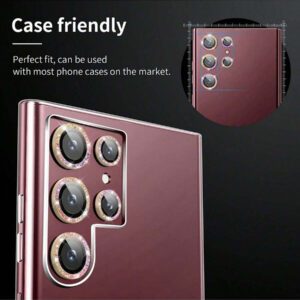 Film de protection d'objectif de caméra, compatible avec Samsung Galaxy S25 Ultra, S24 Ultra, S23, S23 Plus, S23 FE, S22 Ultra. Étanche, antichoc, anti-chute, anti-rayures, anti-traces de doigts, protection intégrale