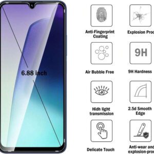 4 pièces Compatibles avec Redmi 14C - 2 pièces Protecteur d'écran en verre trempé + 2 pièces Protecteur d'objectif de caméra en verre trempé, Film de protection anti-rayures pour 14T/14T PRO/14/13T/13C/13T Pro. Cadeau d'anniversaire, famille, amis. Protecteur d'écran de téléphone, accessoires de téléphone étanches antichocs anti-chute anti-empreintes digitales Couverture complète