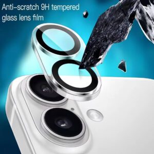 3 pièces Film protecteur en verre pleine couverture compatible avec 17 14 15 13 16 Pro Max Plus 17 Air. Accessoires de protection de l'objectif arrière en verre. Applicable pour une utilisation quotidienne, au bureau et à la maison. Protecteur d'objectif de caméra de téléphone étanche, antichoc, anti-chute et résistant aux rayures