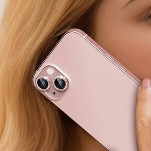 Film de lentille avec poudre flash, convient pour iPhone 17, autocollant de lentille iPhone 12/Mini/13/14 Plus/15/16 Pro Max/16e/17/17pro/17 Pro Max/17Air, protection de caméra, anneau de protection arrière 13 Pro Max, couvercle de lentille, sens de luxe avancé avec diamant flash