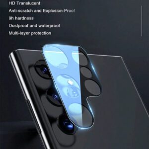 3 pièces Protecteur d'objectif de caméra compatible avec Samsung Galaxy A13/A14/A15/A16/A23/A24/A25/A26/A34/A36/A35/A54/A55 5G/A56/S23 FE/S22/S23/S24 FE/S25 Plus Ultra. Cadeau pour l'anniversaire, la famille, les amis. Protecteur d'objectif, accessoires de téléphone. Étanche, antichoc, anti-chute, anti-rayures, anti-traces de doigts, protection intégrale
