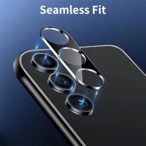 3 pièces Protecteur d'objectif de caméra compatible avec Samsung Galaxy A13/A14/A15/A16/A23/A24/A25/A26/A34/A36/A35/A54/A55 5G/A56/S23 FE/S22/S23/S24 FE/S25 Plus Ultra. Cadeau pour l'anniversaire, la famille, les amis. Protecteur d'objectif, accessoires de téléphone. Étanche, antichoc, anti-chute, anti-rayures, anti-traces de doigts, protection intégrale