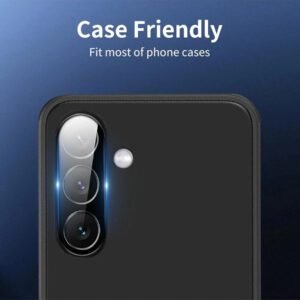 3 pièces Protecteur d'objectif de caméra compatible avec Samsung Galaxy A13/A14/A15/A16/A23/A24/A25/A26/A34/A36/A35/A54/A55 5G/A56/S23 FE/S22/S23/S24 FE/S25 Plus Ultra. Cadeau pour l'anniversaire, la famille, les amis. Protecteur d'objectif, accessoires de téléphone. Étanche, antichoc, anti-chute, anti-rayures, anti-traces de doigts, protection intégrale