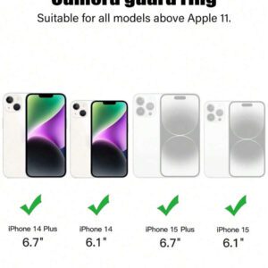 1 pack Film de protection décoratif pour objectif d'appareil photo, haute définition anti-chute, compatible avec les séries 11/12/13/14 Pro Max, 15 Pro Max, 16/16 Plus/16 Pro/16 Pro Max, 17/17 Plus/17 Pro/17 Pro Max