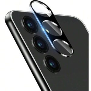 [1 paquet] Protecteur d'objectif de caméra compatible avec Galaxy A13/A14/A15/A16/A23/A24/A25/A26/A34/A36/A35/A54/A55 5G/A56/S23 FE/S22/S23/S24 FE/S25 Plus Ultra, protecteur d'objectif en verre trempé, ultra HD, dureté 9H, anti-rayures, compatible avec les coques. N'affecte pas les photos de nuit. Cadeau pour l'anniversaire, la famille, les amis. Protecteur d'objectif, accessoires de téléphone, étanche, antichoc, anti-chute, anti-empreintes digitales, protection intégrale