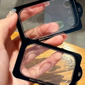 Lot de 4 films de protection transparents en verre trempé pour objectif d'appareil photo, compatibles avec iPhone 17 et 16 Pro Max, série complète, dureté 9H, antidéflagrants et résistants aux rayures