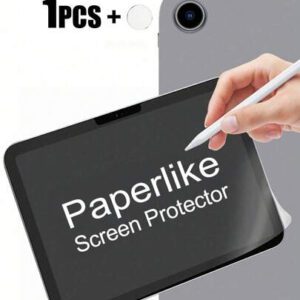 ZYONS [1+1/Set] Protecteur d'écran au toucher du papier + Protecteur d'objectif de caméra, compatible avec iPad 11e génération/10e/7/8/9e 2025 2022 10.2 Air 4 5 10.9 Génération 11 1re 2e 3e Mini 1 2 3 4 5 6 Film mat PET Peinture Compatible avec iPad 10.5 Air 3 9.7 M2 M3 M4 Air 1 2 Pro 13 12.9 Dessin Papier Sensation Film de protection d'écran Essentiels, Applicable à l'écran de protection quotidien, de bureau, de maison Pad Accessoires Imperméable Antichoc Anti-chute Anti-rayures Anti-empreintes digitales Pleine couverture