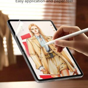 ZYONS [1+1/Set] Protecteur d'écran au toucher du papier + Protecteur d'objectif de caméra, compatible avec iPad 11e génération/10e/7/8/9e 2025 2022 10.2 Air 4 5 10.9 Génération 11 1re 2e 3e Mini 1 2 3 4 5 6 Film mat PET Peinture Compatible avec iPad 10.5 Air 3 9.7 M2 M3 M4 Air 1 2 Pro 13 12.9 Dessin Papier Sensation Film de protection d'écran Essentiels, Applicable à l'écran de protection quotidien, de bureau, de maison Pad Accessoires Imperméable Antichoc Anti-chute Anti-rayures Anti-empreintes digitales Pleine couverture
