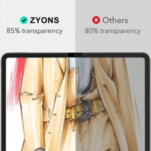 ZYONS [1+1/Set] Protecteur d'écran au toucher du papier + Protecteur d'objectif de caméra, compatible avec iPad 11e génération/10e/7/8/9e 2025 2022 10.2 Air 4 5 10.9 Génération 11 1re 2e 3e Mini 1 2 3 4 5 6 Film mat PET Peinture Compatible avec iPad 10.5 Air 3 9.7 M2 M3 M4 Air 1 2 Pro 13 12.9 Dessin Papier Sensation Film de protection d'écran Essentiels, Applicable à l'écran de protection quotidien, de bureau, de maison Pad Accessoires Imperméable Antichoc Anti-chute Anti-rayures Anti-empreintes digitales Pleine couverture