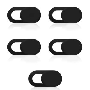 5 pièces Couvre-webcam compatible avec téléphone et PC, lentille étanche, antichoc, anti-chute, anti-rayures, anti-traces de doigts, protection complète