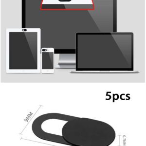 5 pièces Couvre-webcam compatible avec téléphone et PC, lentille étanche, antichoc, anti-chute, anti-rayures, anti-traces de doigts, protection complète