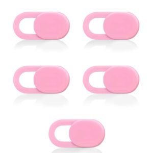 5 pièces Couvre-webcam compatible avec téléphone et PC, lentille étanche, antichoc, anti-chute, anti-rayures, anti-traces de doigts, protection complète