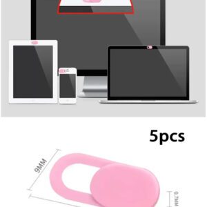 5 pièces Couvre-webcam compatible avec téléphone et PC, lentille étanche, antichoc, anti-chute, anti-rayures, anti-traces de doigts, protection complète