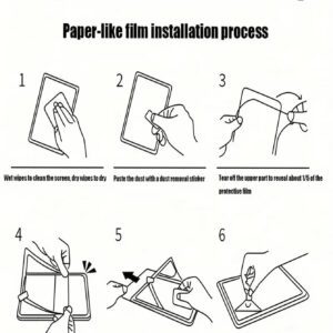 2 pièces Protecteur d'écran en papier mat compatible avec iPad, anti-rayures, ultra-clair, compatible avec Apple Pencil, anti-reflet, tactile sensible, pour le bureau/le dessin, écriture comme sur papier. Cadeau pour l'anniversaire, la famille, les amis. Protecteur d'écran pour tablette, accessoires de tablette, étanche, antichoc, anti-chute, anti-empreintes digitales, protection intégrale