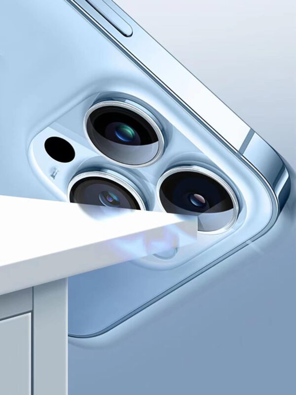 3 pièces Protecteur d'objectif de téléphone compatible avec 15/15Pro/15Plus/15Promax. Cadeau pour l'anniversaire, la famille, les amis. Protecteur d'objectif, accessoires de téléphone. Étanche, antichoc, anti-chute, anti-rayures, anti-traces de doigts, protection intégrale – Image 5