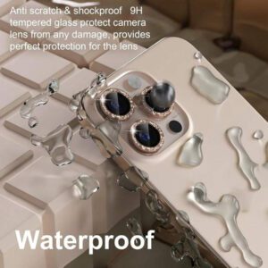 3 pièces Protecteur d'objectif de téléphone compatible avec 15/15Pro/15Plus/15Promax. Cadeau pour l'anniversaire, la famille, les amis. Protecteur d'objectif, accessoires de téléphone. Étanche, antichoc, anti-chute, anti-rayures, anti-traces de doigts, protection intégrale