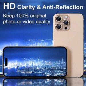 3 pièces Protecteur d'objectif de téléphone compatible avec 15/15Pro/15Plus/15Promax. Cadeau pour l'anniversaire, la famille, les amis. Protecteur d'objectif, accessoires de téléphone. Étanche, antichoc, anti-chute, anti-rayures, anti-traces de doigts, protection intégrale