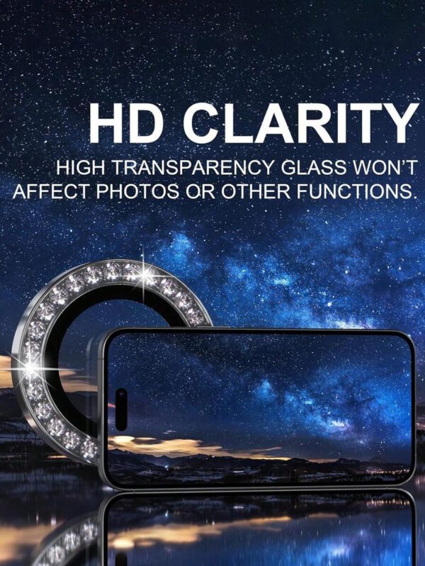 3 pièces Protecteur d'objectif de téléphone compatible avec 15/15Pro/15Plus/15Promax. Cadeau pour l'anniversaire, la famille, les amis. Protecteur d'objectif, accessoires de téléphone. Étanche, antichoc, anti-chute, anti-rayures, anti-traces de doigts, protection intégrale – Image 16