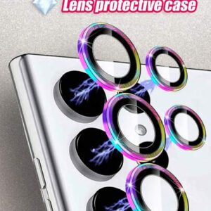 1 set de films protecteurs de lentille d'appareil photo colorés/noirs/argentés, compatibles avec Galaxy Z Flip 5/Galaxy Z Fold/Galaxy S23/24 Ultra/A55/A35/A34/A15/A05s/S24 FE/S25/S25 Ultra/Galaxy Z Flip 6/Galaxy Z Fold 6/Galaxy Z Flip 7/Galaxy Z Fold 7. Étanche, antichoc, anti-chute, anti-rayures et anti-traces de doigts, avec une protection intégrale.