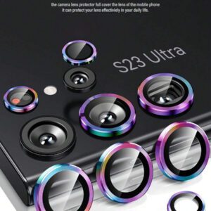 1 set de films protecteurs de lentille d'appareil photo colorés/noirs/argentés, compatibles avec Galaxy Z Flip 5/Galaxy Z Fold/Galaxy S23/24 Ultra/A55/A35/A34/A15/A05s/S24 FE/S25/S25 Ultra/Galaxy Z Flip 6/Galaxy Z Fold 6/Galaxy Z Flip 7/Galaxy Z Fold 7. Étanche, antichoc, anti-chute, anti-rayures et anti-traces de doigts, avec une protection intégrale.