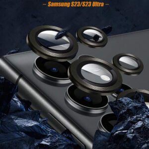 1 set de films protecteurs de lentille d'appareil photo colorés/noirs/argentés, compatibles avec Galaxy Z Flip 5/Galaxy Z Fold/Galaxy S23/24 Ultra/A55/A35/A34/A15/A05s/S24 FE/S25/S25 Ultra/Galaxy Z Flip 6/Galaxy Z Fold 6/Galaxy Z Flip 7/Galaxy Z Fold 7. Étanche, antichoc, anti-chute, anti-rayures et anti-traces de doigts, avec une protection intégrale.