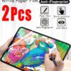 2 pièces Film mat comme du papier compatible avec Pro 11 12.9 13 2024 Air 4 5 6 7 8 Mini 10.2 9.7 10.5 10.9 1 2 3 7.9 8.3 MatePad T10 T10S 11.5 10.1 M5 Lite 2023 2022 2019 10.95 10.4 10.8 Tab A8 A9 A9Plus S7 S8 S9 S9FE S6Lite Pad 5Pro Pad SE. Film de protection d'écran de type papier, pas en verre. Essentiels pour une protection quotidienne, au bureau et à la maison. Accessoires de tablette résistants à l'eau, aux chocs et aux rayures.