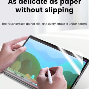 2 pièces Film mat comme du papier compatible avec Pro 11 12.9 13 2024 Air 4 5 6 7 8 Mini 10.2 9.7 10.5 10.9 1 2 3 7.9 8.3 MatePad T10 T10S 11.5 10.1 M5 Lite 2023 2022 2019 10.95 10.4 10.8 Tab A8 A9 A9Plus S7 S8 S9 S9FE S6Lite Pad 5Pro Pad SE. Film de protection d'écran de type papier, pas en verre. Essentiels pour une protection quotidienne, au bureau et à la maison. Accessoires de tablette résistants à l'eau, aux chocs et aux rayures.