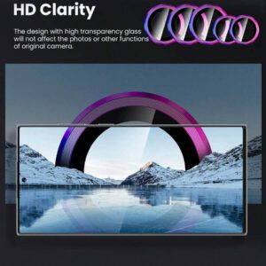 1 set de films protecteurs de lentille d'appareil photo colorés/noirs/argentés, compatibles avec Galaxy Z Flip 5/Galaxy Z Fold/Galaxy S23/24 Ultra/A55/A35/A34/A15/A05s/S24 FE/S25/S25 Ultra/Galaxy Z Flip 6/Galaxy Z Fold 6/Galaxy Z Flip 7/Galaxy Z Fold 7. Étanche, antichoc, anti-chute, anti-rayures et anti-traces de doigts, avec une protection intégrale.