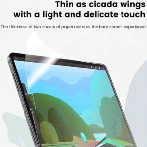 2 pièces Film mat comme du papier compatible avec Pro 11 12.9 13 2024 Air 4 5 6 7 8 Mini 10.2 9.7 10.5 10.9 1 2 3 7.9 8.3 MatePad T10 T10S 11.5 10.1 M5 Lite 2023 2022 2019 10.95 10.4 10.8 Tab A8 A9 A9Plus S7 S8 S9 S9FE S6Lite Pad 5Pro Pad SE. Film de protection d'écran de type papier, pas en verre. Essentiels pour une protection quotidienne, au bureau et à la maison. Accessoires de tablette résistants à l'eau, aux chocs et aux rayures.