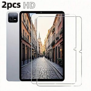 2 pièces Pour : Galaxy Tab A9+ 11 pouces / HONOR Pad9 12,1 pouces / HONOR Pad X9 11,5 pouces / Tab M9 (9,0 pouces) / Redmi Pad SE (8,7 pouces) / Redmi Pad SE 11 pouces / Tab M10 Gen 3 (10,1" TB-328) / Galaxy Tab A9 8,7 pouces / Tab M11 (11 pouces) / Tab M11 Compatible avec : Protecteur d'écran de tablette HD clair iPad / Protecteur d'écran de tablette HD clair Galaxy Accessoires essentiels de protection d'écran, applicable au bouclier quotidien, au bureau, à la maison Protecteur d'écran de tablette Accessoires de tablette Verre trempé imperméable antichoc anti-chute anti-rayures anti-empreintes digitales Couverture complète