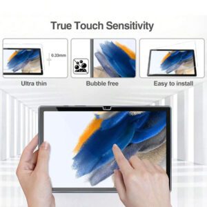 2 pièces Protecteur d'écran en verre trempé pour Tab A7 A8 A9 S6 Lite S7 S8 S9 A9+ FE Plus 8.7 10.4 10.5 11 12.4 pouces, haute définition, haute transparence, anti-rayures, anti-chute, couverture plein écran, anti-empreintes digitales, tactile sensible. Accessoires essentiels de protection d'écran de tablette, applicable pour bouclier quotidien, bureau, maison