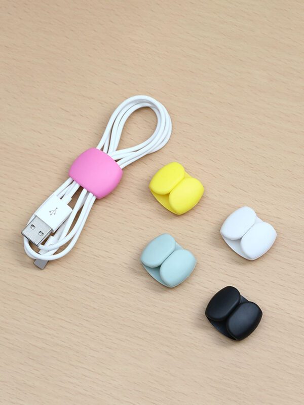 15 Pièces Pince Organisatrice De Câbles Pour Écouteurs Et Chargeurs, Enrouleur De Câbles Multifonctionnel – Image 2